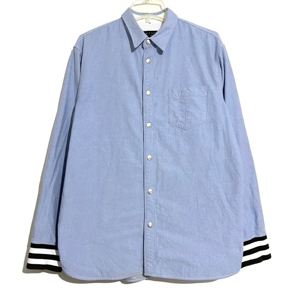 rag & bone Tops - Rag & Bone Chambray Oversized Button Up Lightweight Shirt Jacket